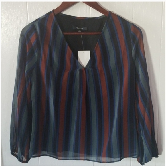 Madewell Striped Blouse - Picture 6 of 6